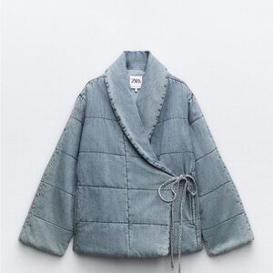 Denim Puffer Jacket